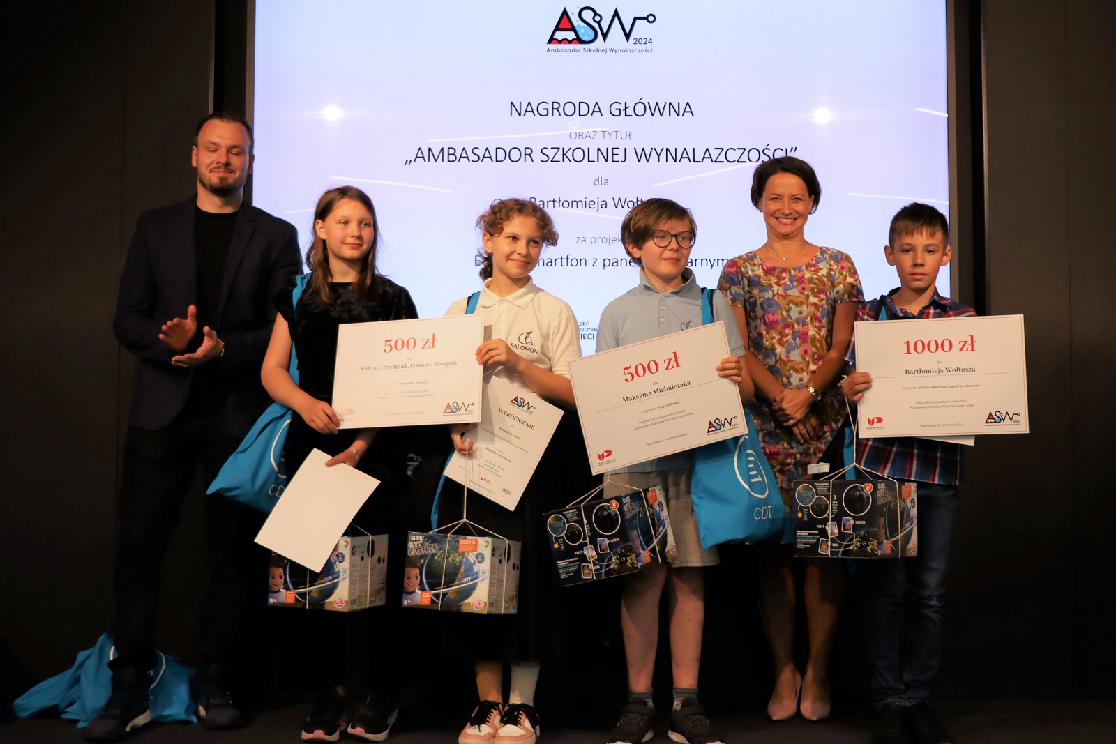 Uroczystość ogłoszenia wyników dziewiątej edycji konkursu Ambasador Szkolnej Wynalazczości 2024