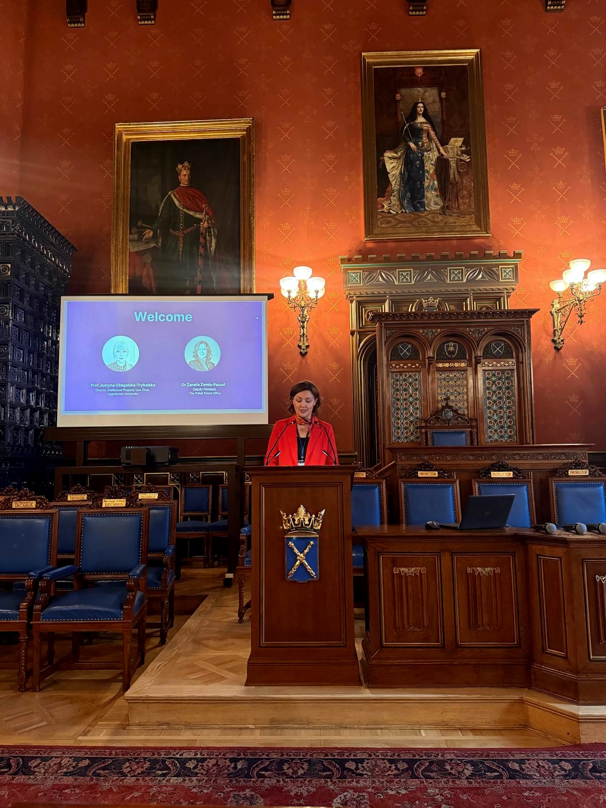 Zastępca Prezesa Urzędu Patentowego RP doktor Żaneta Zemła-Pacud otworzyła konferencję pod tytułem Sustainability of the EU Pharma and Healthcare Market