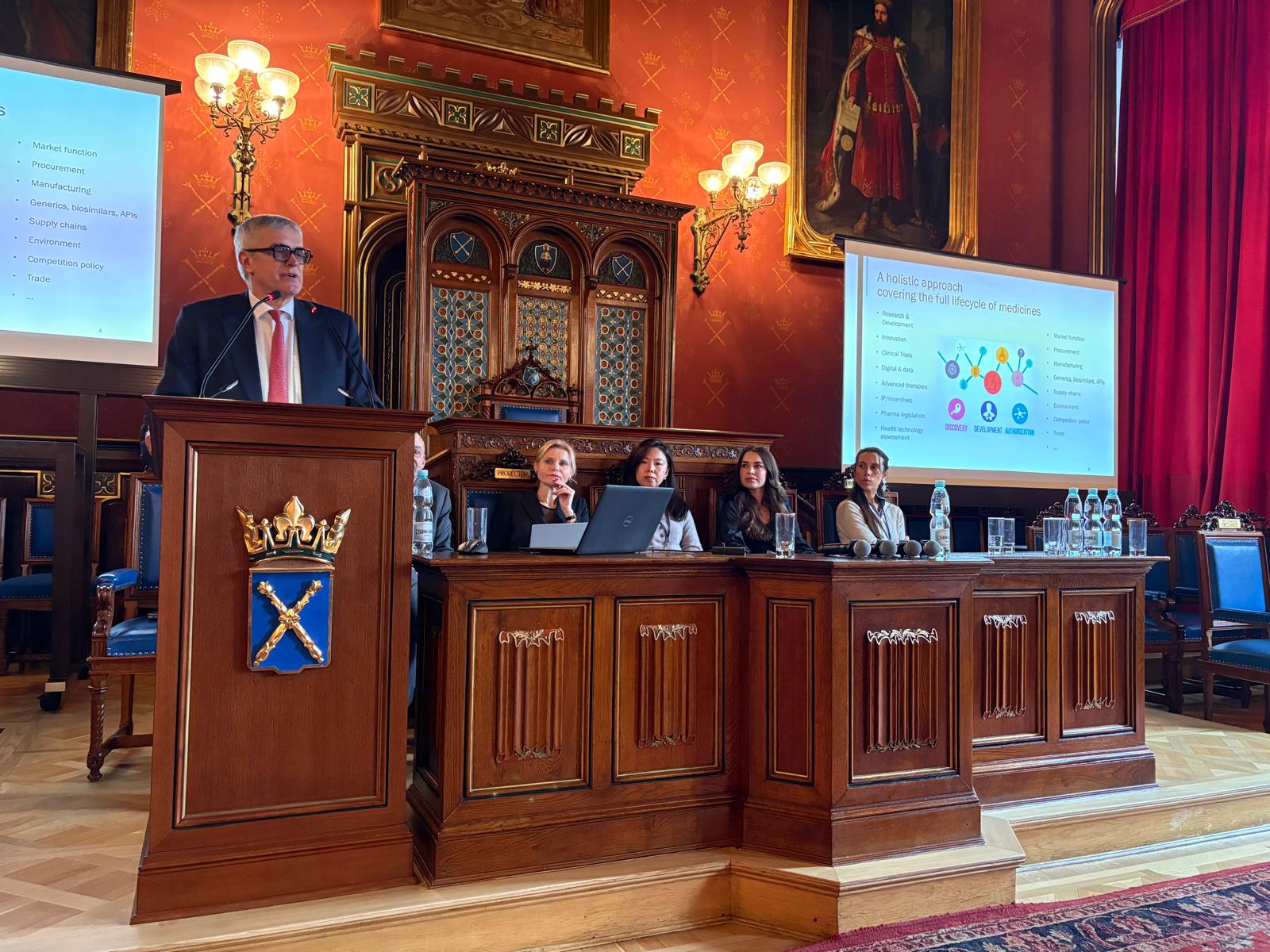 Zastępca Prezesa Urzędu Patentowego RP doktor Żaneta Zemła-Pacud otworzyła konferencję pod tytułem Sustainability of the EU Pharma and Healthcare Market