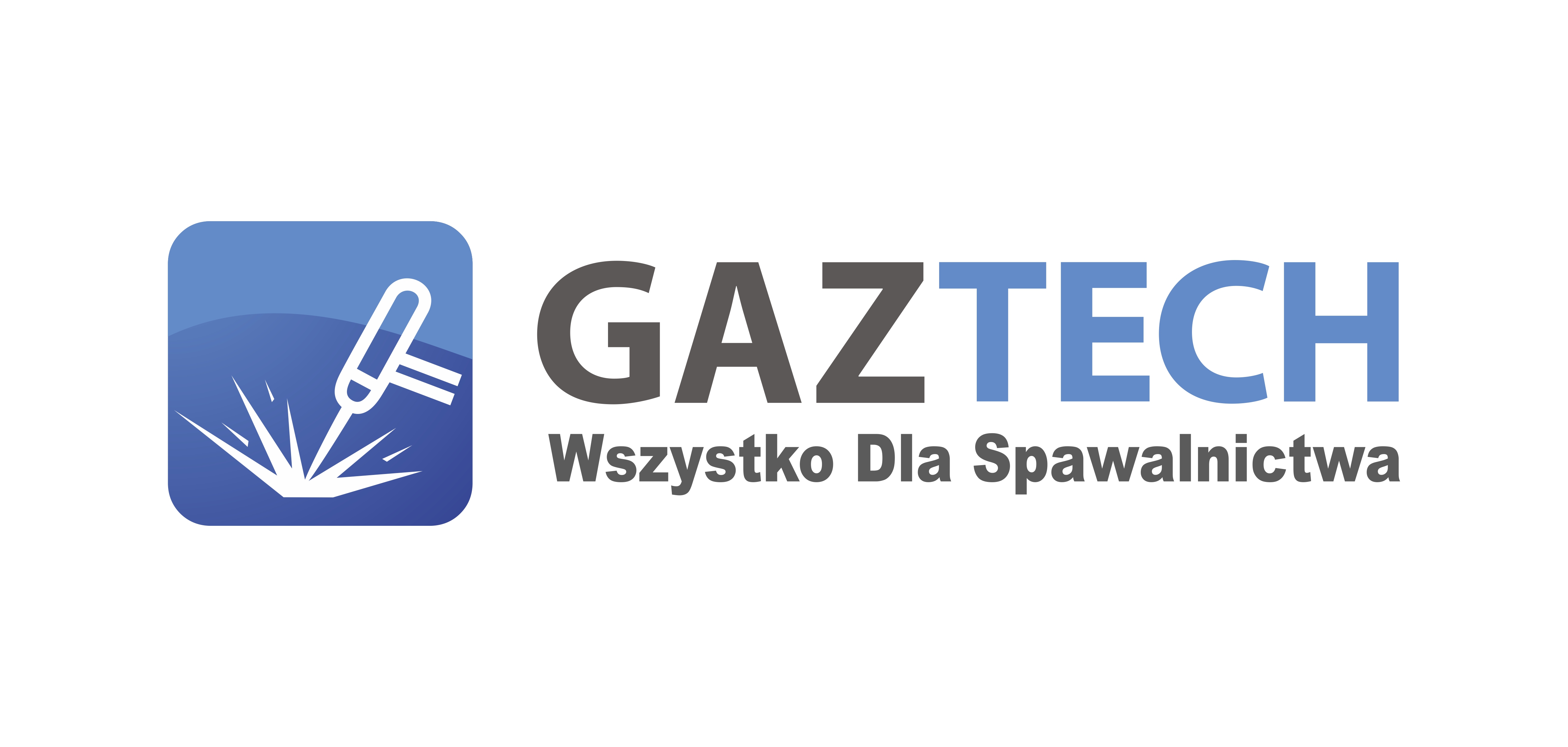 Logotyp firmy Gaztech z podpisem wszystko dla spawalnictwa