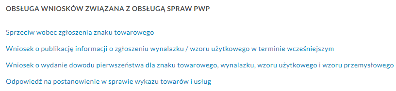 Sekcja obsługi spraw PWP